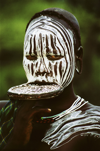 Mursi Girl With Lip Plate, Ethiopia