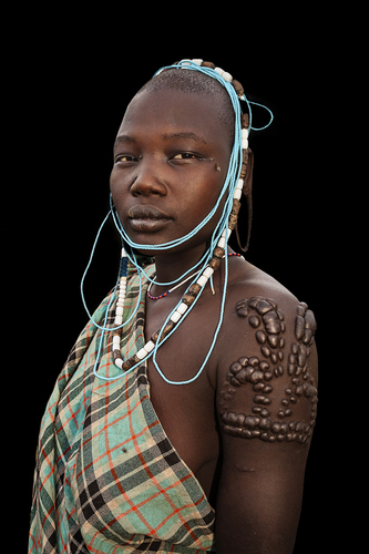 Mursi Tattoo, Ethiopia