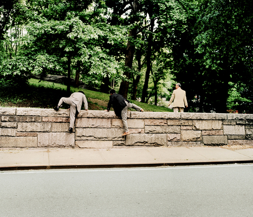 Japanese Men in Central Park