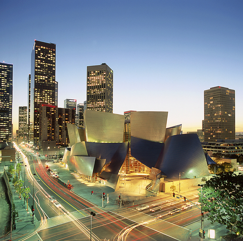 Disney Hall Dusk