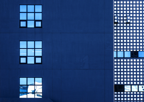 Urbanscape,Blue,Square 1/4