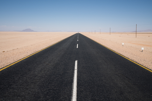 Black and White Highway - Namibia