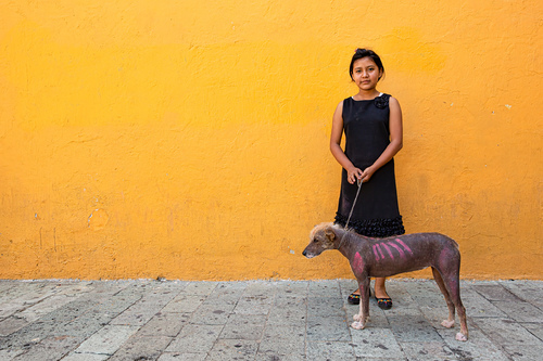 Girl with Dog 