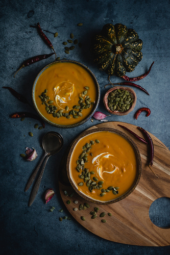 Pumpkin Soup with Chillies