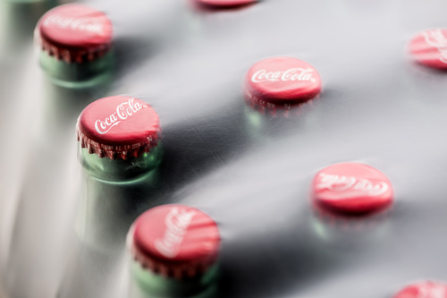 Coca Cola Under Plastic
