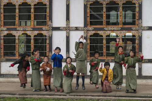 Bhutan School Children