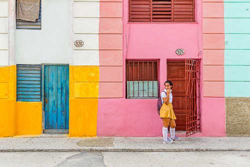 School girl Old Havana