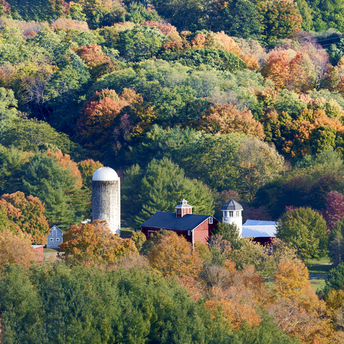 Farm in Fall Colors