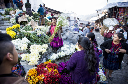 Flower Market Chichicastenango, Guatemala