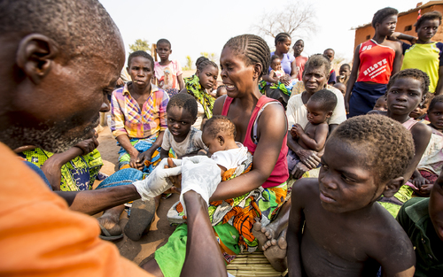 Malaria Testing in rural Zambia.  