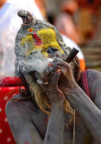 Baba smoke ganja (Hemp)