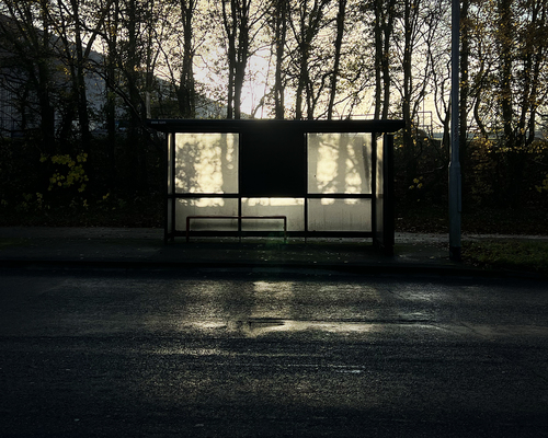 Backlit bus stop 