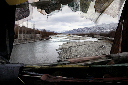 PRAYER BRIDGE OVER INDUS PRAYER BRIDGE OVER INDUS
