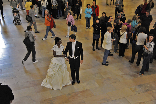 Grand Central Bride and Groom