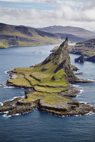 Islet of Tindholmur, Vagar, Faroe Islands