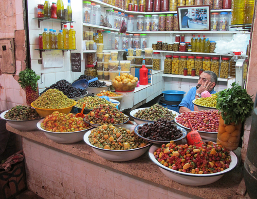 One Bored Moroccan Olive Vendor