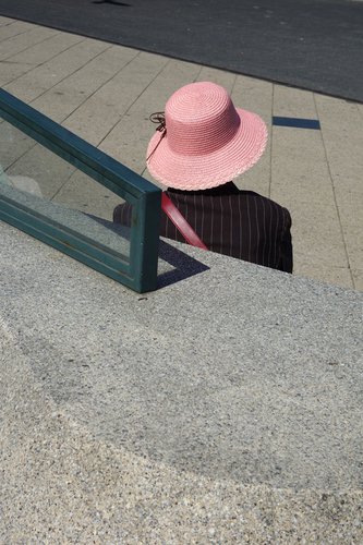 Lady with the pink hat