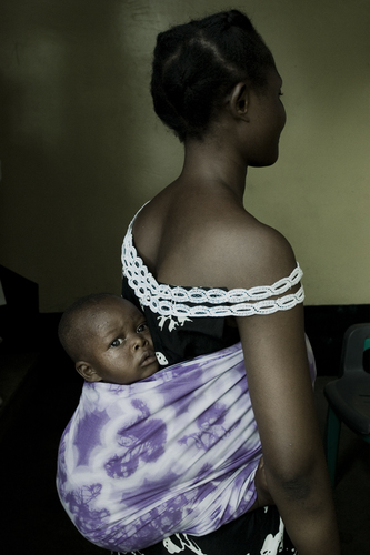Congolese mother with child
