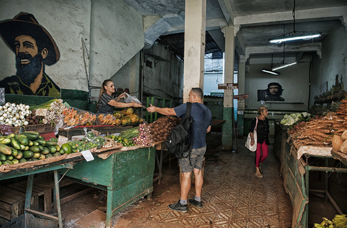 A market in Old Havana