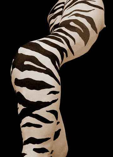 girl as a zebra 