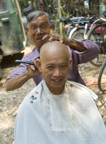 Haircut in Yanshou China