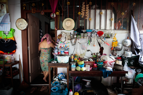 Woman at her Kitchen, Bangkok