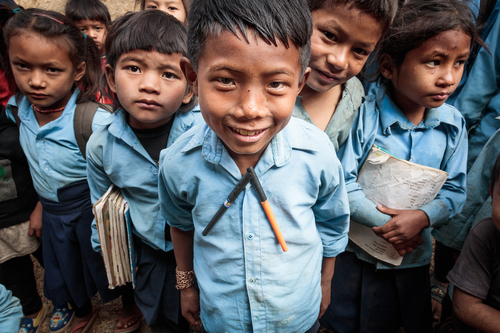 School Boy, Dhading, Nepal