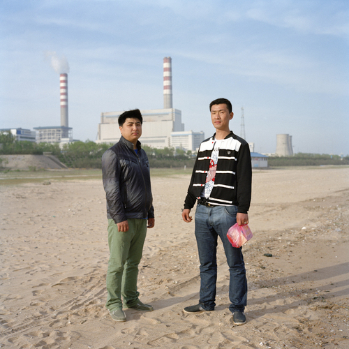 Thermal power station on the beach