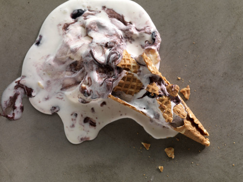Blueberry Ice Cream Cone