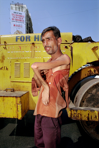Man with Polio, Mumbai, India