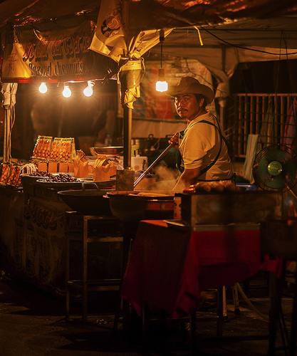 Roast Chestnut Vendor, Phuket Night Market