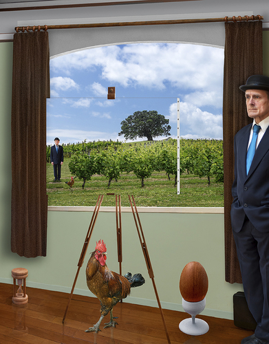 Lockdown: A Homage to Magritte