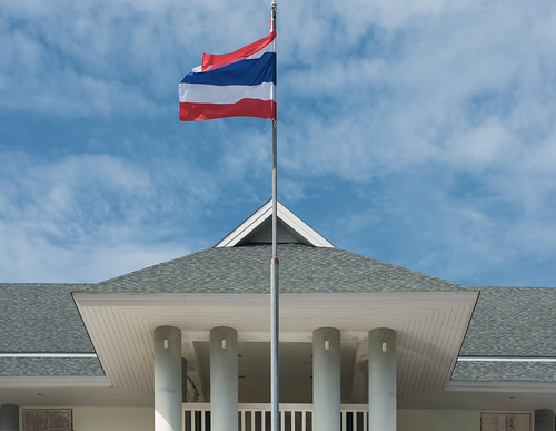 Flying the Thai Flag