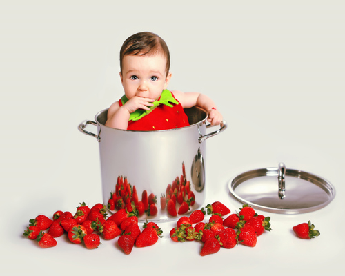 Baby in the pot
