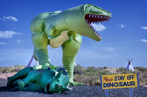 Please Stay off Dinosaur