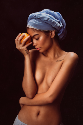 Nude with Orange