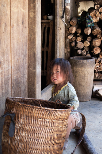 child from Vietnamese Hill Tribe