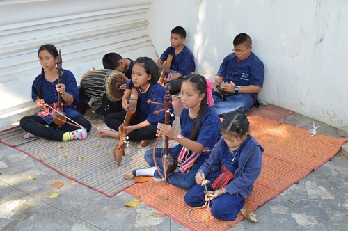 sad cambodian child orchestra