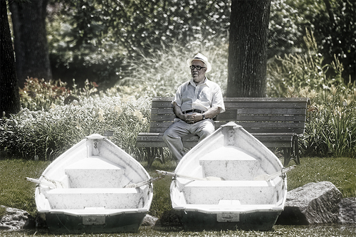 Old Man and Boats
