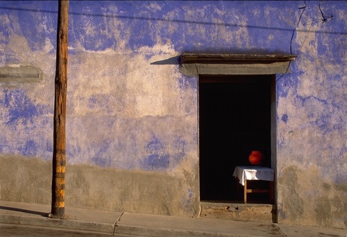 Oaxaca Wall with Red Jug