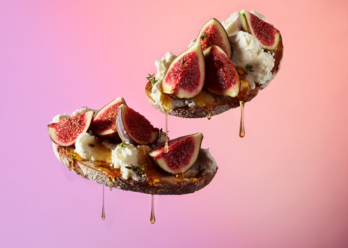 Figs and Goats Cheese on Toast