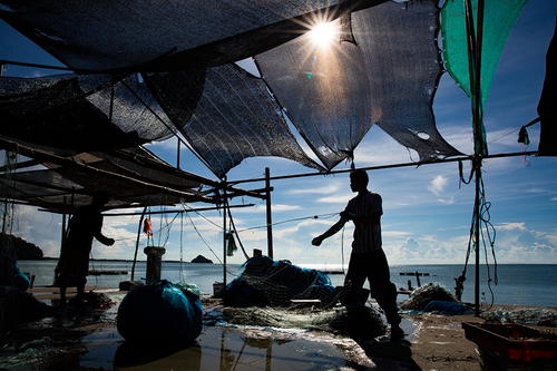 fishermen in south Thailand