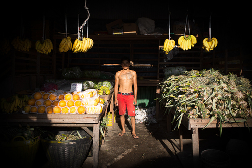 the fruit vendor /Phuket/Thailand