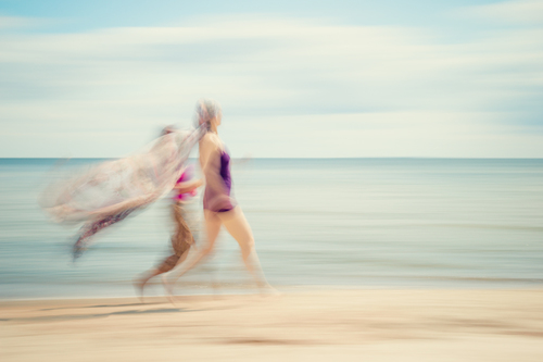 two women on beach IV