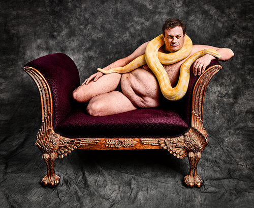 Male Nude with Snake