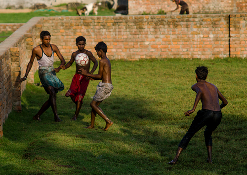 Rural Soccer Players