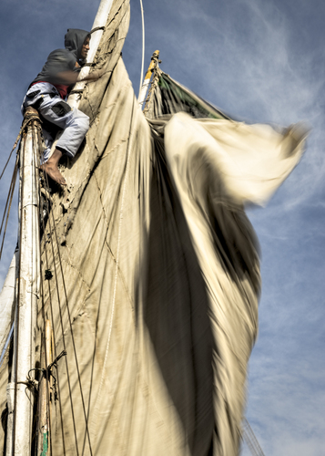 Ayman Setting Sail on the Nile