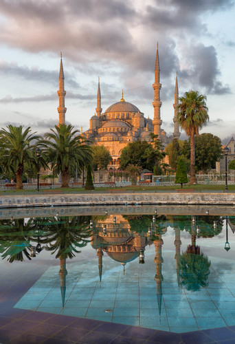 The Blue Mosque                           with Fountain