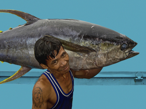 Man with Tuna