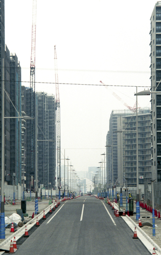 Olympic Village has been under construction. Olympic Village has been under construction.